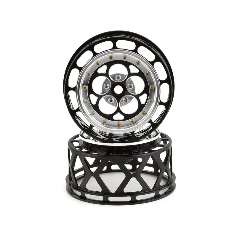 SSD SSD00551 5 Hole One Piece Drag Rear Wheels (Black) (2)