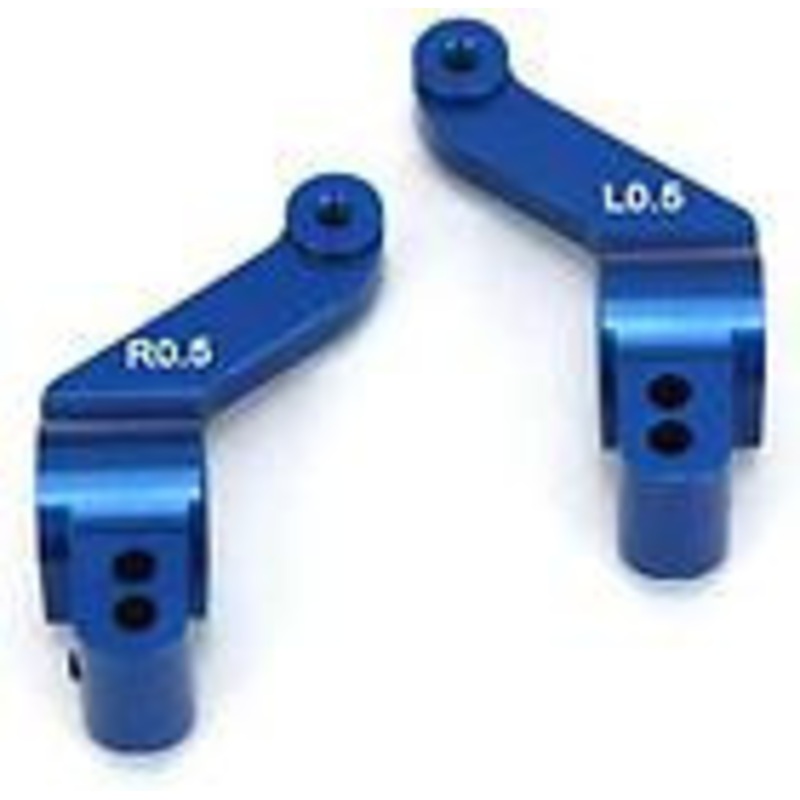 STRC ST1952-5B 0.5 Degree Toe-In Rear Hub Carriers Slash 4x4 (Blue)