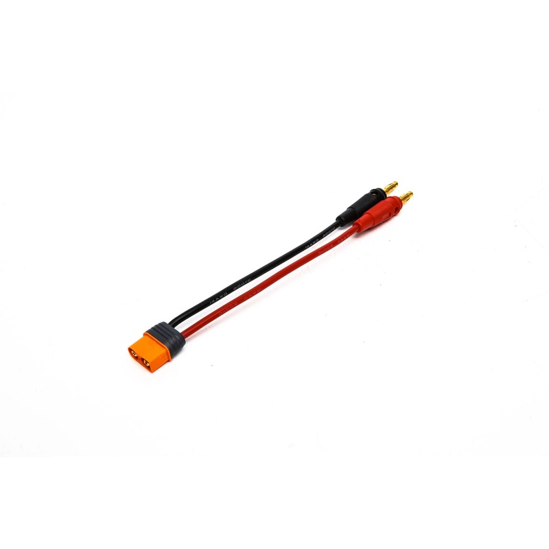 SPEKTRUM SPMXCA304 Adapter: IC3 Device / 4mm Male Bullets 6" 13 AWG