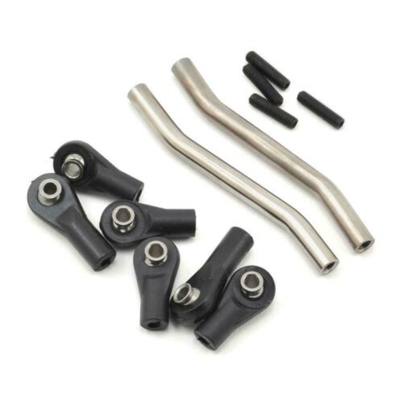SSD SSD00122 Double Bent Titanium Steering/Panhard Links (D60, SCX10, SCX10 II)