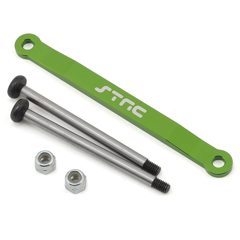STRC ST2532XG Stampede/Bigfoot Aluminum Front Hinge Pin Brace (Green) Heavy Duty