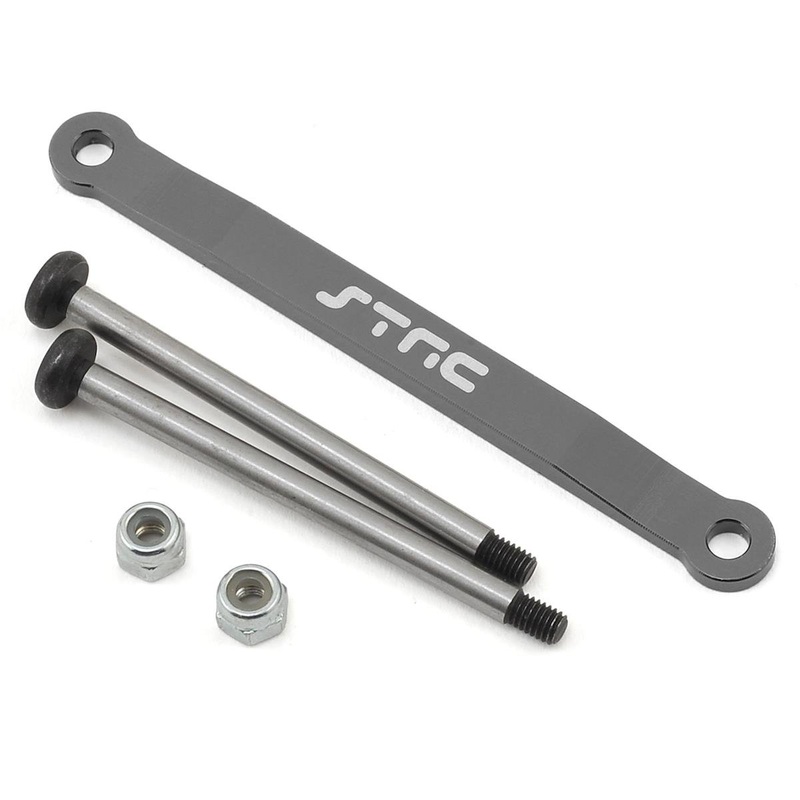 STRC ST2532XGM Stampede/Bigfoot Aluminum Front Hinge Pin Brace (Gun Metal) Heavy Duty