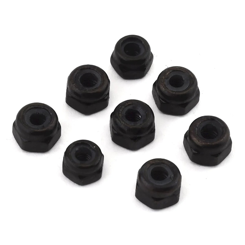 STRC ST3640NBK Concepts Hinge Pin Locknut Set (8) (Black)