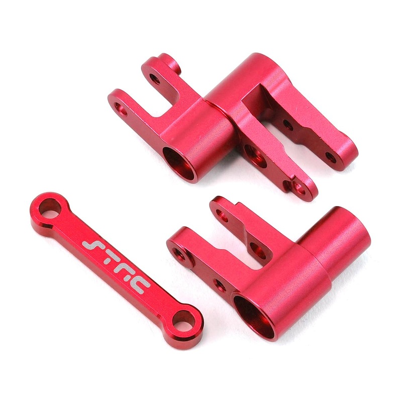 STRC STA8343R RED ALLUMINUM STEERING BELLCRANK