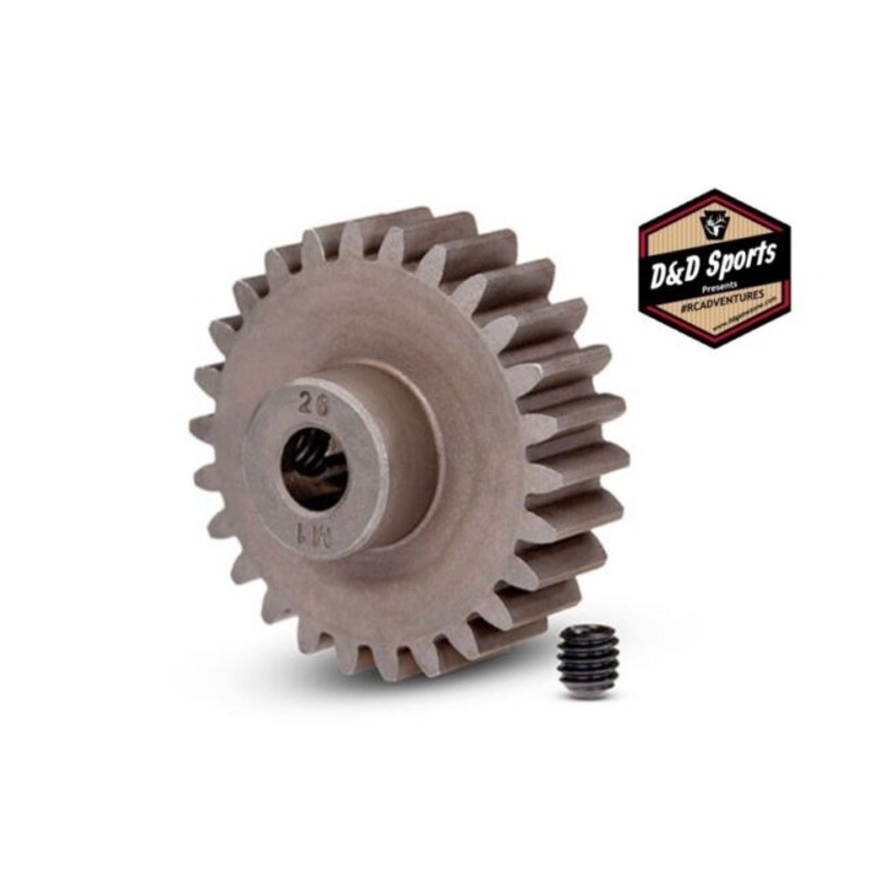 TRAXXAS 6497 Gear, 26T pinion (1.0 metric pitch) (fits 5mm shaft)/ set screw MOD1