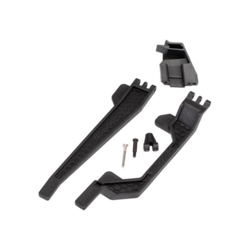 TRAXXAS 6726 Battery hold-down (2)/ battery clip/ hold-down post/ screw pin/ pivot post screw