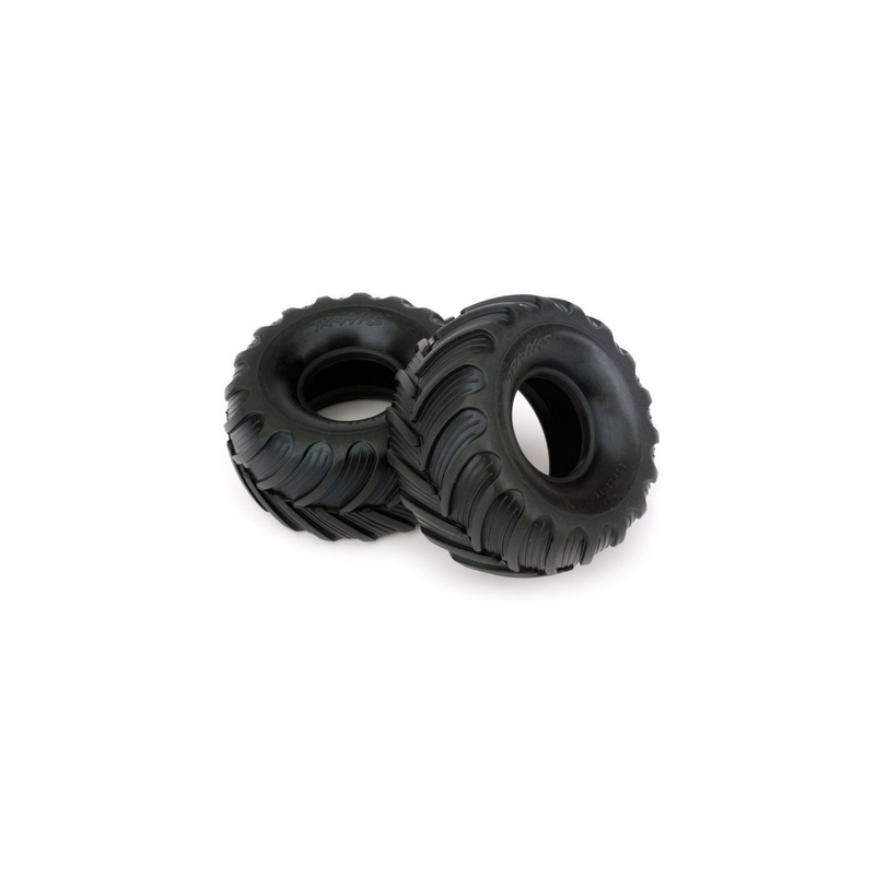 TRAXXAS 7267 Tires, dual profile 1.5" outer and 2.2" inner left and right