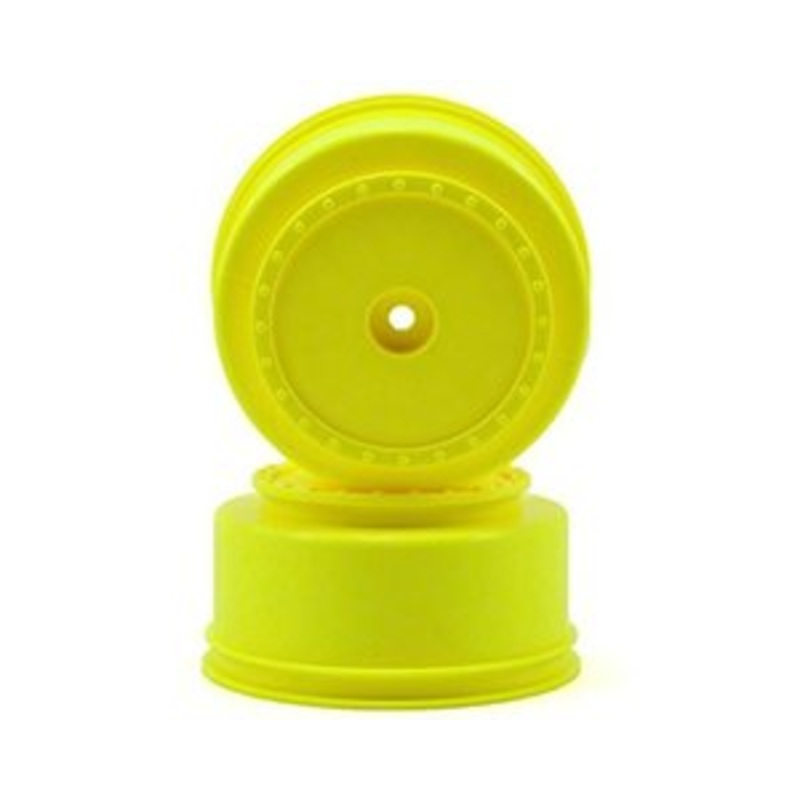 DE RACING DER-BS4-LY Yellow Borrego SC Wheels for the Team Losi TEN-SCTE, 22SCT, and the Tekno SCT410 (4pcs)