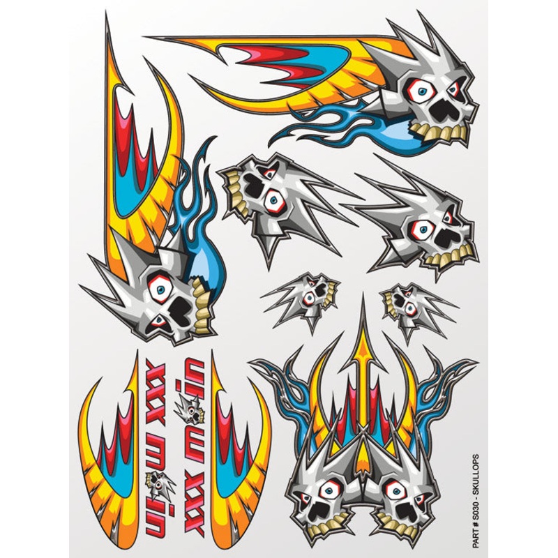 XXX MAIN S030 Skullops Sticker Sheet