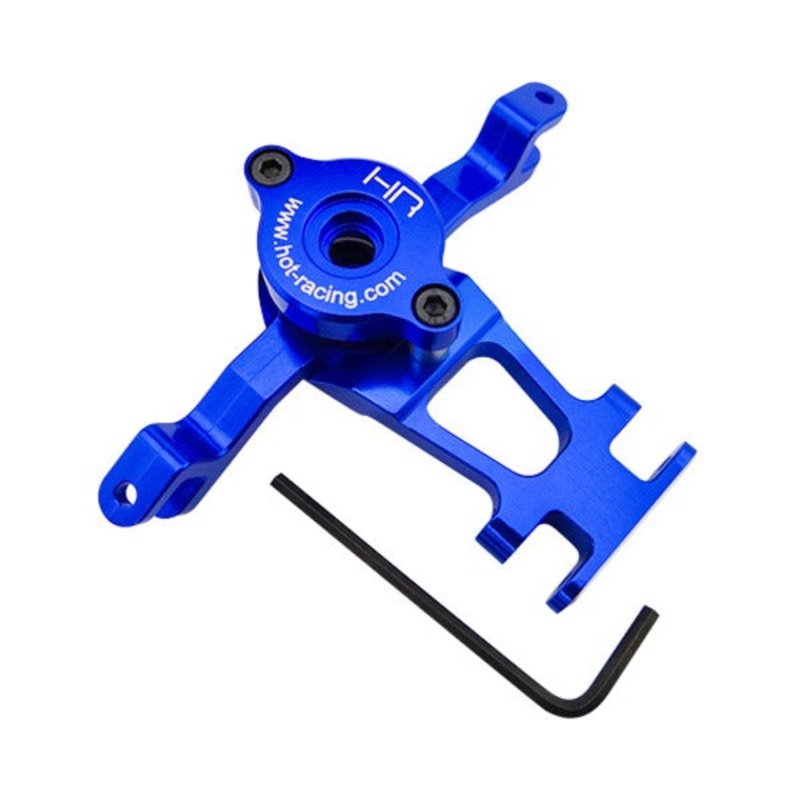 HOT RACING RVO4806 Blue Aluminum Steering Assembly, for Traxxas E-Revo
