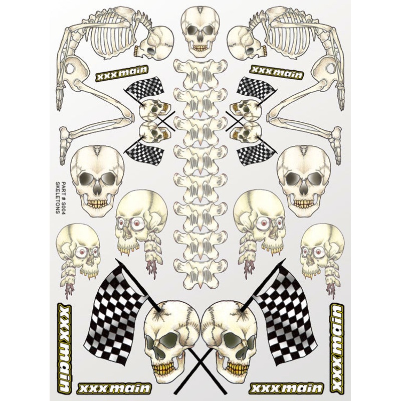 XXX MAIN S004 Skeletons Sticker Sheet