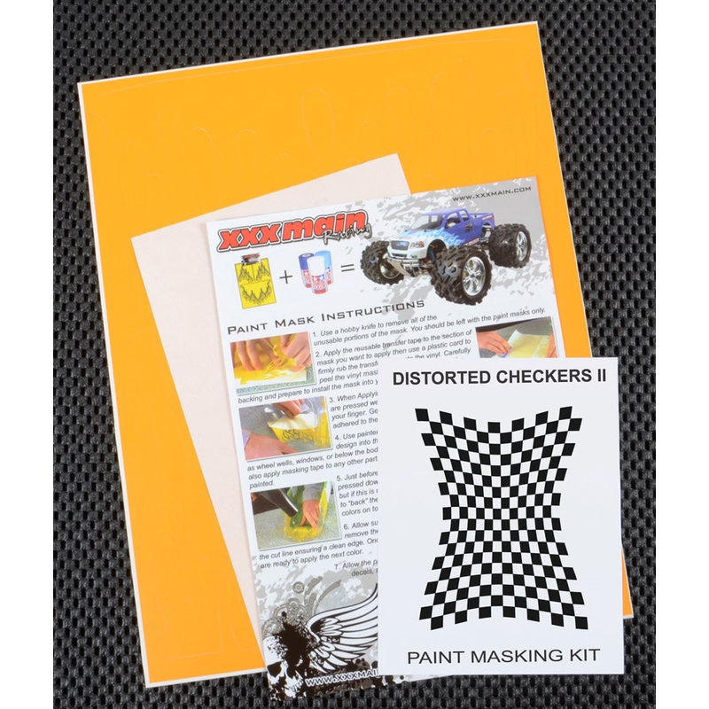 XXX MAIN M006L Distorted Checkers II Paint Mask
