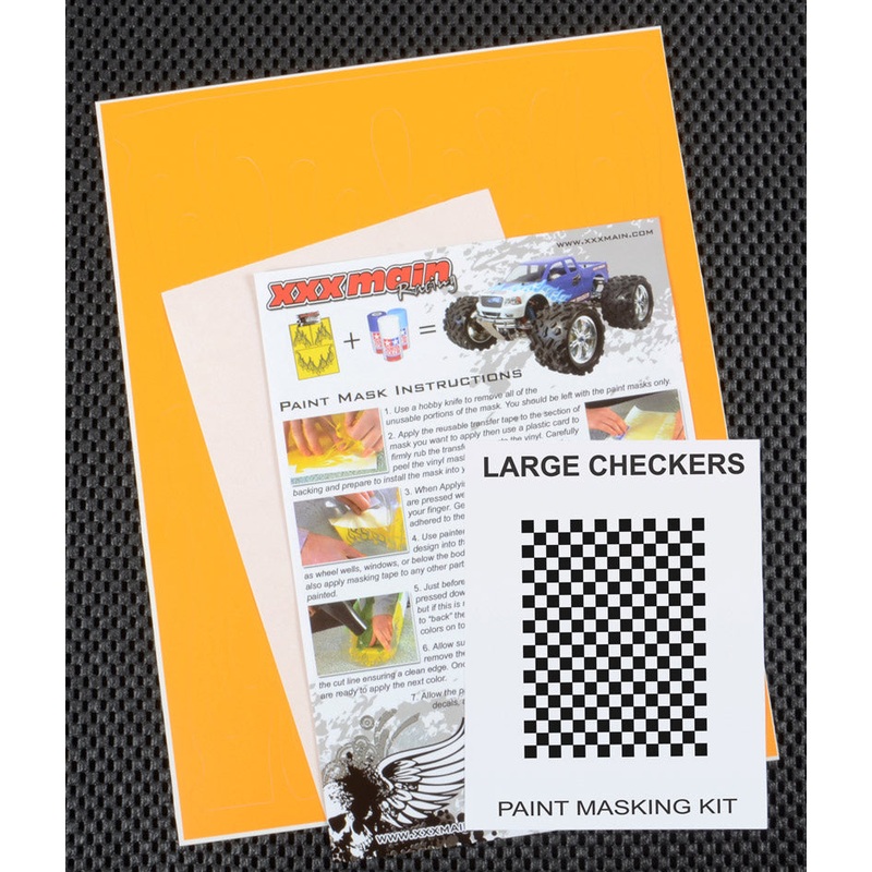 XXX MAIN M007L Large Checkers Paint Mask