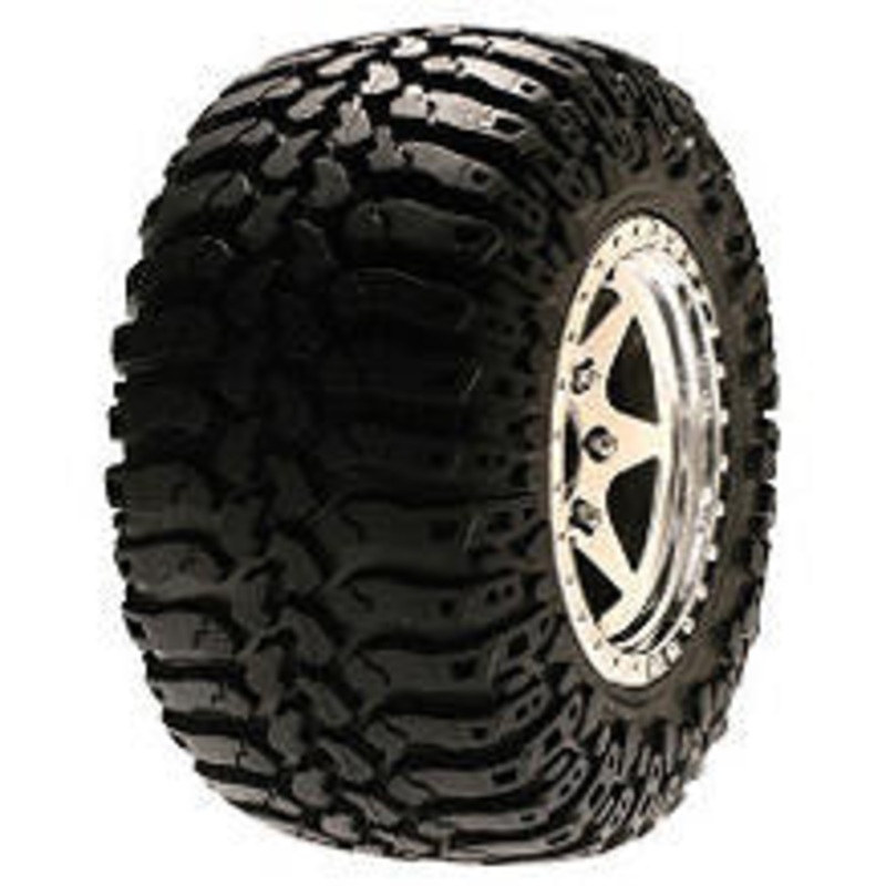 LOSI LOSA17679B Front A/T Truck Tire Mounted, Blue (2) *DISC*