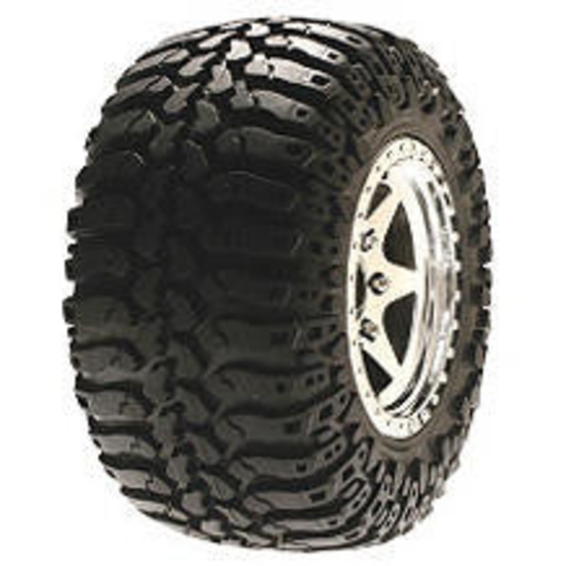 LOSI LOSA27679B  Rear A/T Truck Tire Mounted Blue *DISC*