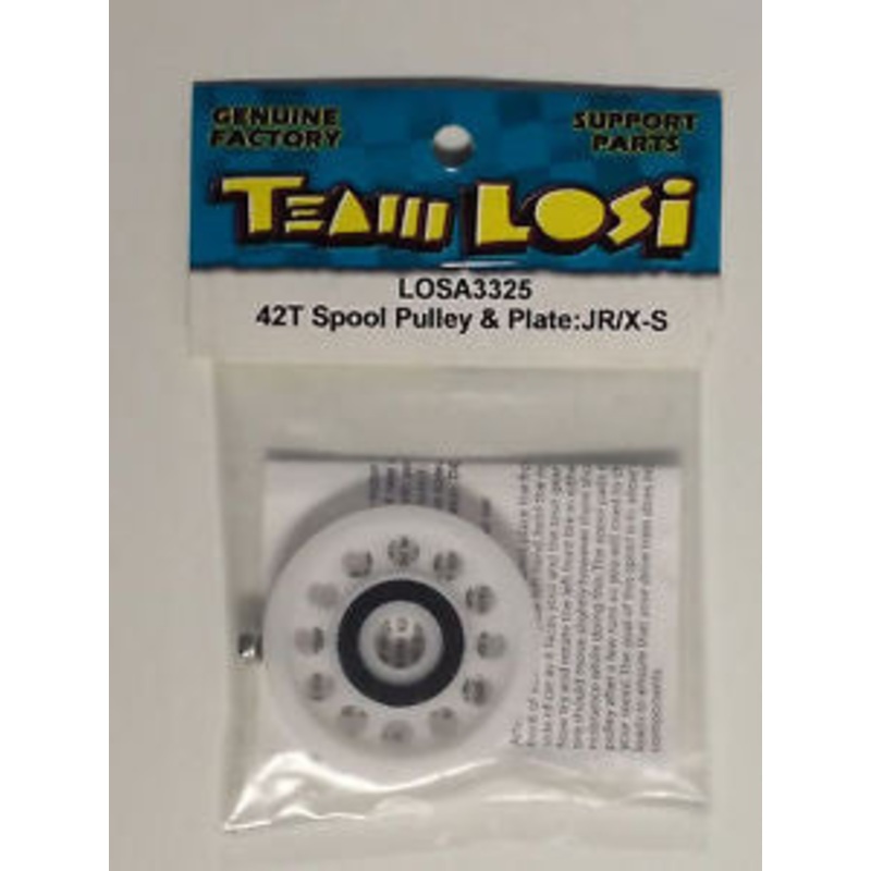 LOSI LOSA3325 42T Spool Pulley & Plate JR/X-S *DISC*