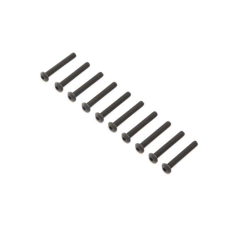LOSI LOS255011 Button Head Screws, Stl, M4 x 30mm, (10)