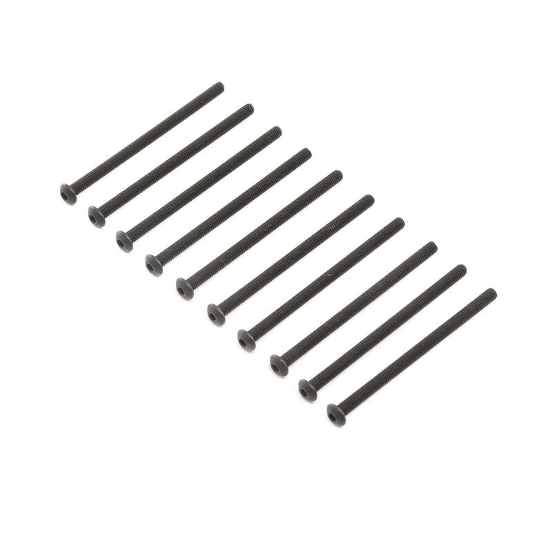 LOSI LOS255013 Button Head Screws, Stl, BO, M4 x 65mm (10)
