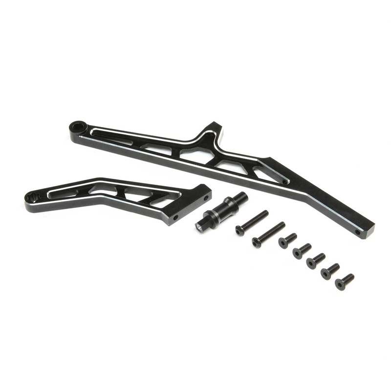 LOSI LOS351015 Chassis Brace Set Rear Aluminum Black  DBXL-E 2.0