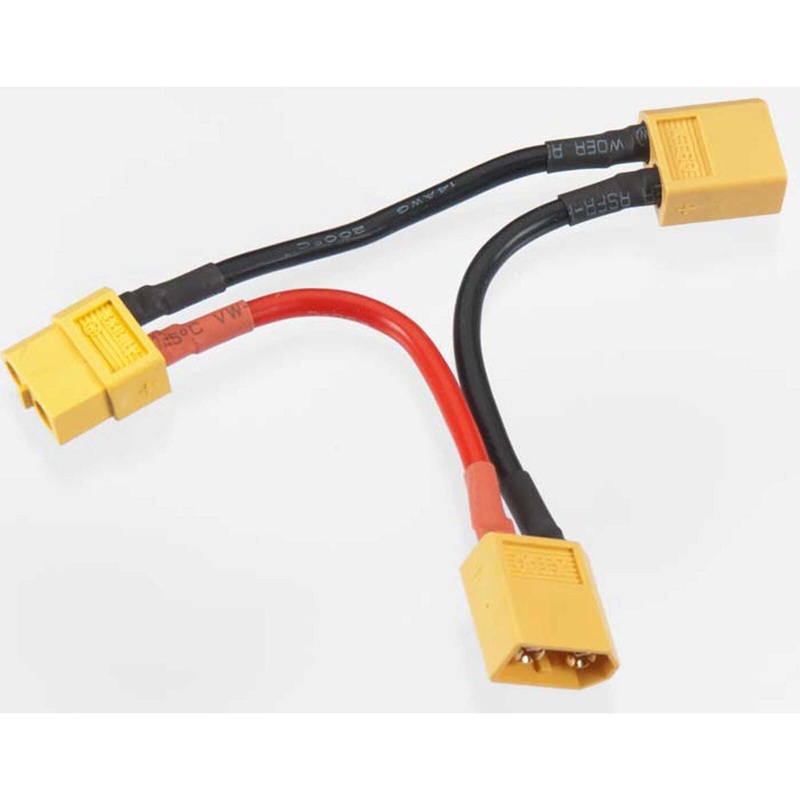 INTEGY C24408 XT60 Series 2-Battery Connector Adapter Wire Harness