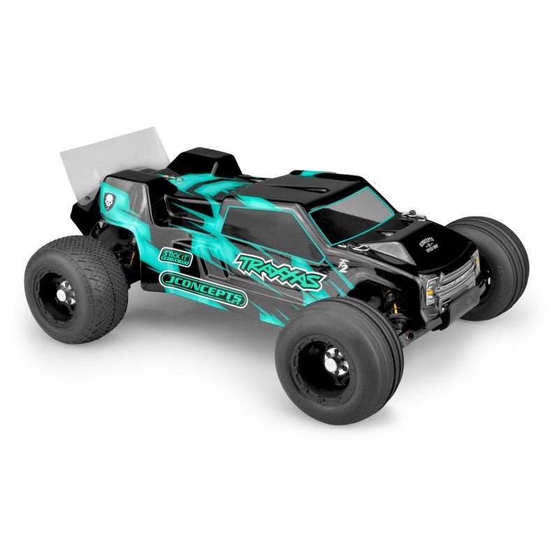 JCONCEPTS 0374 F2 Clear Body w/ Spoiler : Rustler VXL