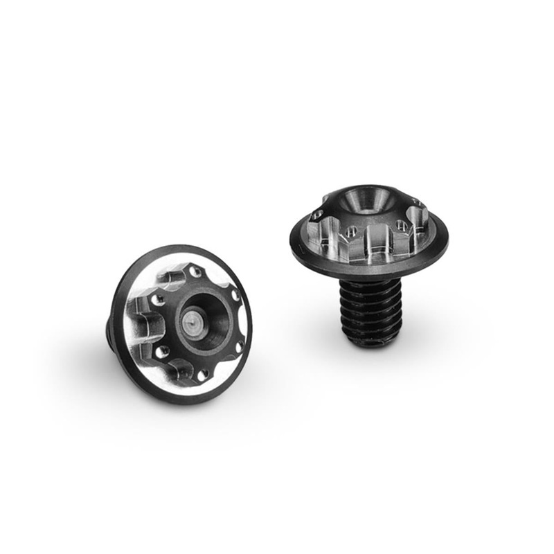 JCONCEPTS 11000 6x10mm Finnisher Titanium License Plate Screws 2 Black