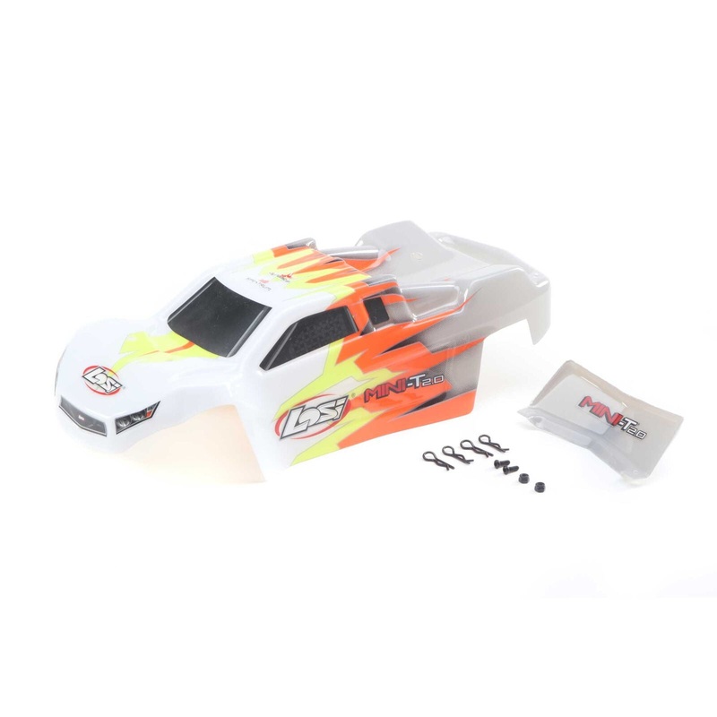 LOSI LOS210015 Body, Gray/White: Mini-T 2.0
