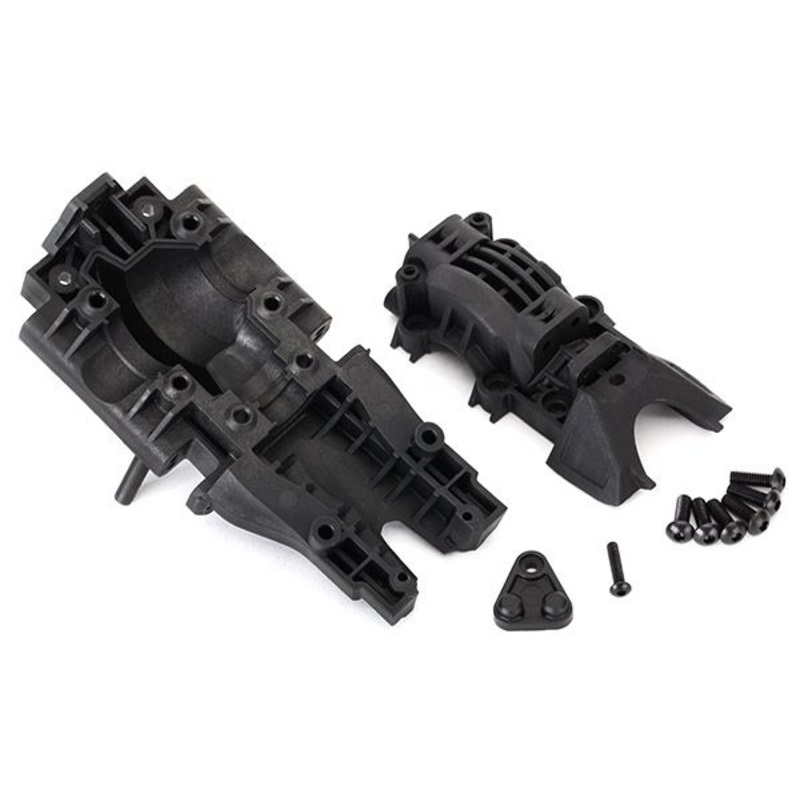 TRAXXAS 8629 Bulkhead, rear (upper and lower)/ 4x12mm BCS (6)  (requires #8622 chassis)