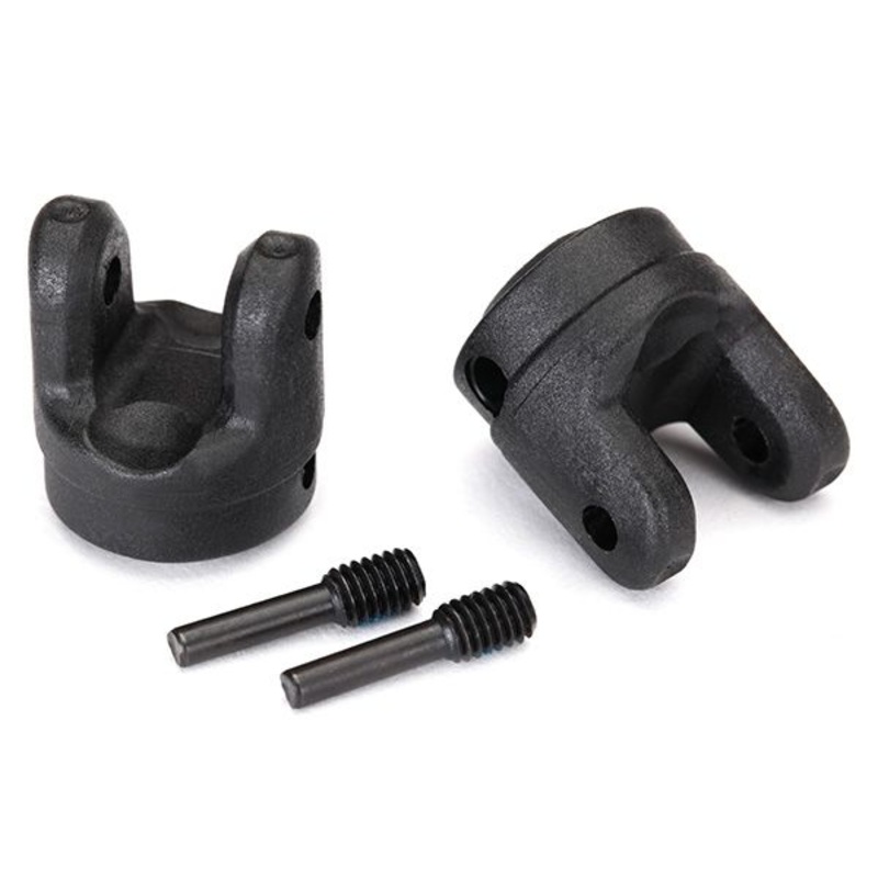 TRAXXAS 8658 Yokes, transmission (2)/ 4x15mm screw pins (2)