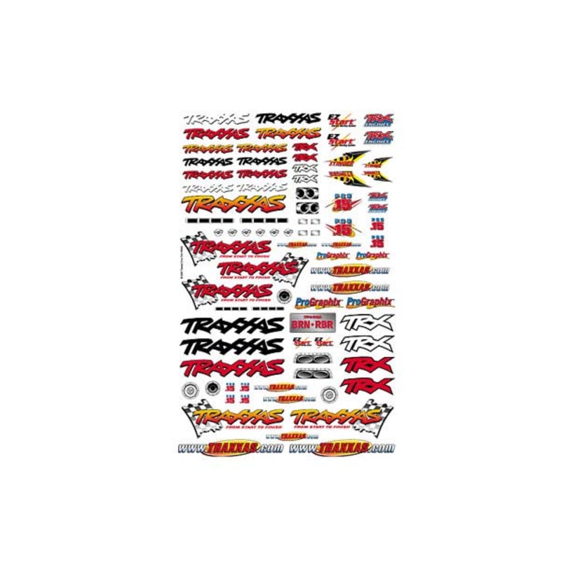 TRAXXAS 9950 Official Team Traxxas racing decal set (flag logo/ 6-color)