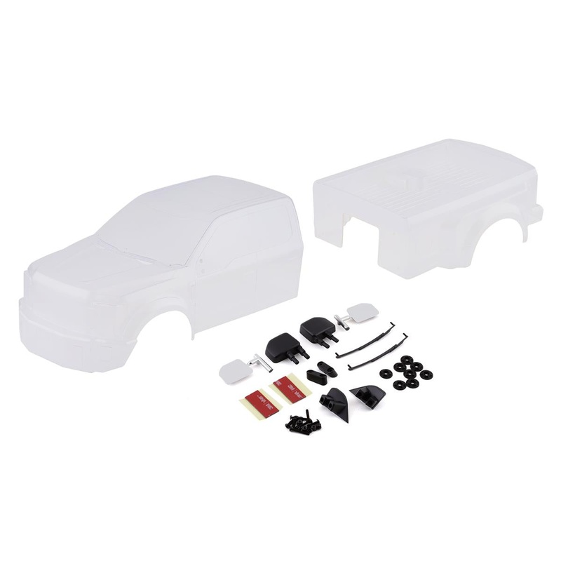 CEN RACING CD0903 Ford F-450 Complete Body Set w/Light Buckets (Clear) (447mm Wheelbase)