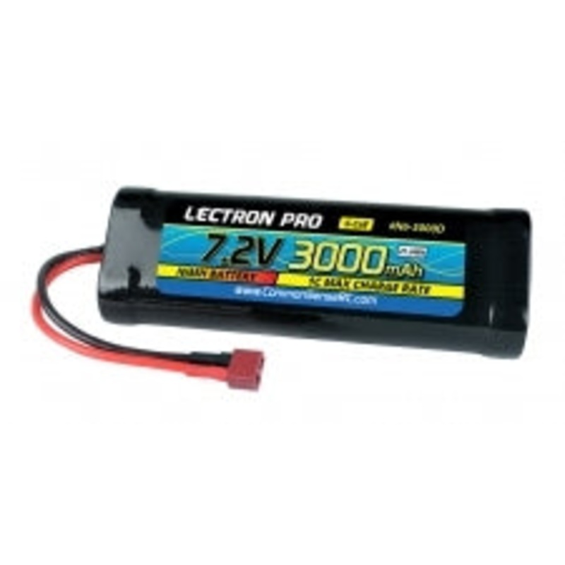 COMMON SENSE RC N6-3000D Lectron Pro NiMH 7.2V (6-cell) 3000mAh Flat Pack with Deans-Type Connector