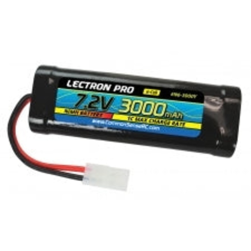 COMMON SENSE RC N6-3000Y Lectron Pro NiMH 7.2V (6-cell) 3000mAh Flat Pack with Tamiya Connector