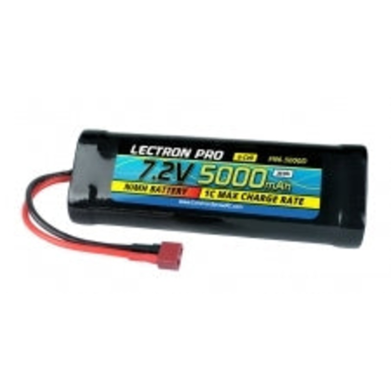 COMMON SENSE RC N6-5000D Lectron Pro NiMH 7.2V (6-cell) 5000mAh Flat Pack with Deans-type Connector