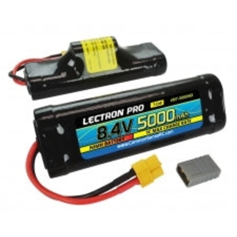 COMMON SENSE RC N7-5000HX Lectron Pro NiMH 8.4V (7-cell) 5000mAh Hump Pack with XT60 Connector + CSRC adapter for XT60 batteries to popular RC vehicles