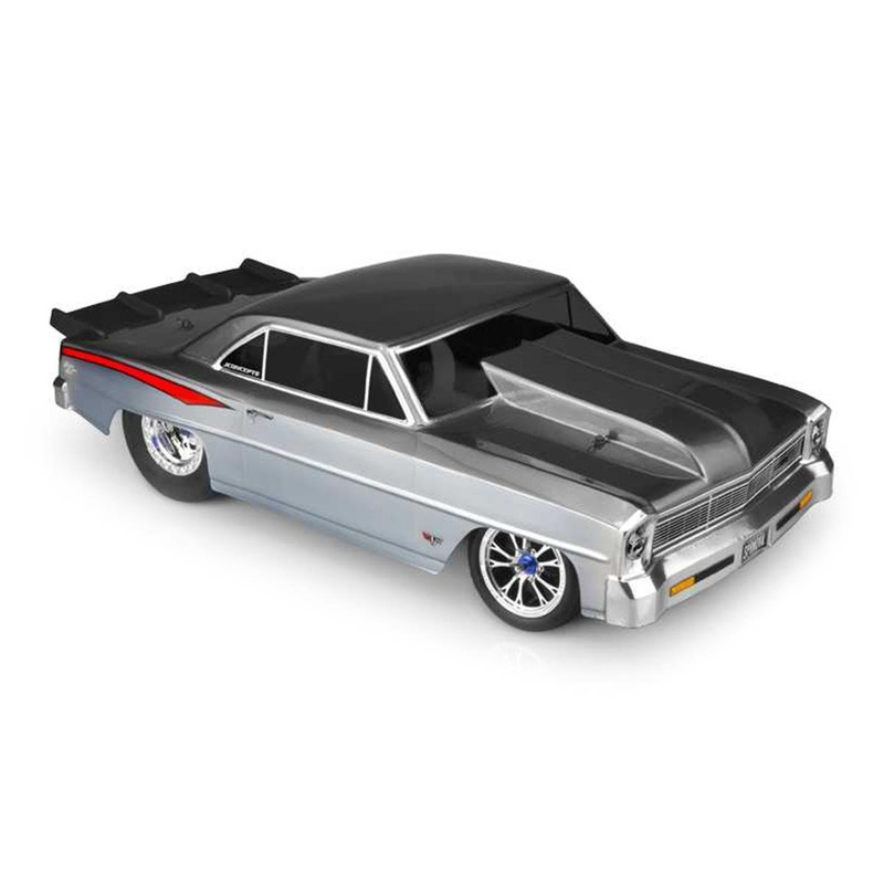 JCONCEPTS 0398 1966 Chevy II Nova V2 Street Eliminator Drag Body Clear