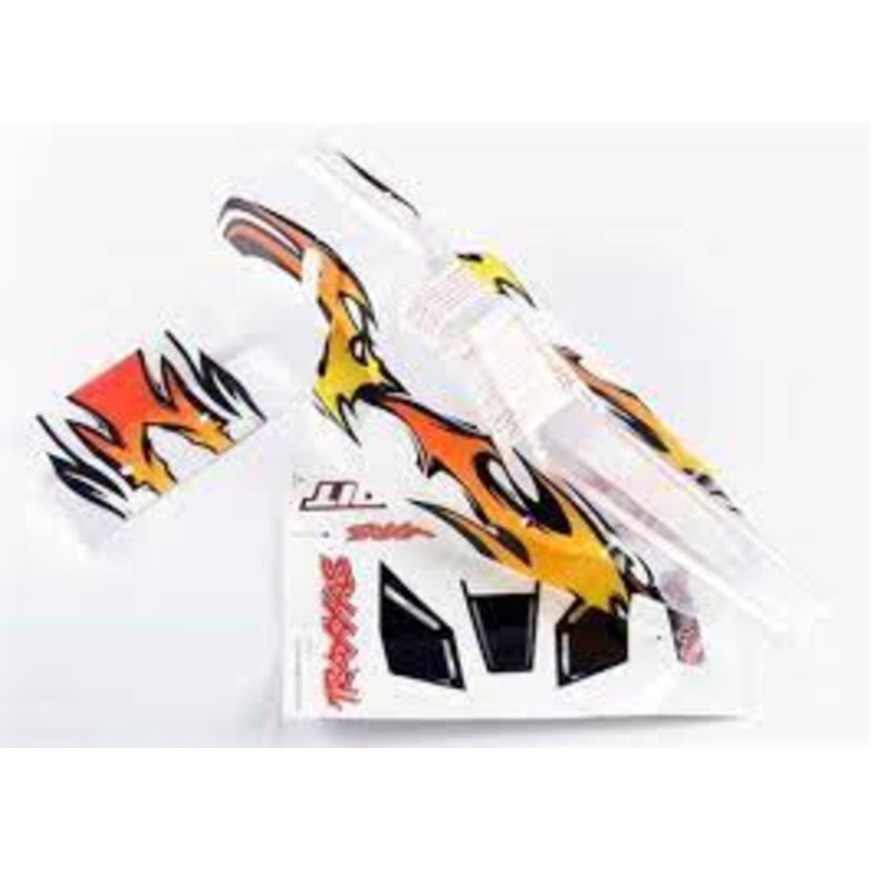 TRAXXAS 2415 *REPLACED Lexan Body PROGRAPHIX WINDOWS & LIGHTS DECALS BANDIT VXL BODY (Replaced TRA2418)