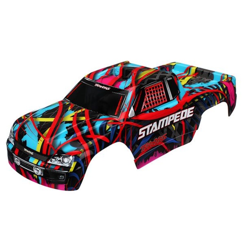 TRAXXAS 3649 Body, Stampede, Hawaiian graphics (painted, decals applied)