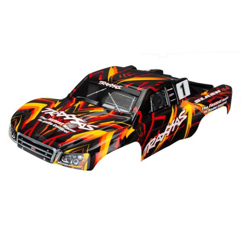 TRAXXAS 6816 Body, Slash 4X4, orange (painted, decals applied)