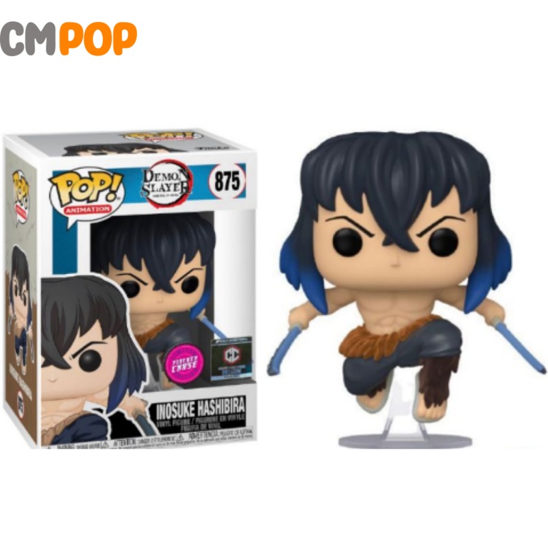 Inosuke Flocked - #875 - Funko Pop! - Demon Slayer - Chalice Exclusive - Flocked Chase