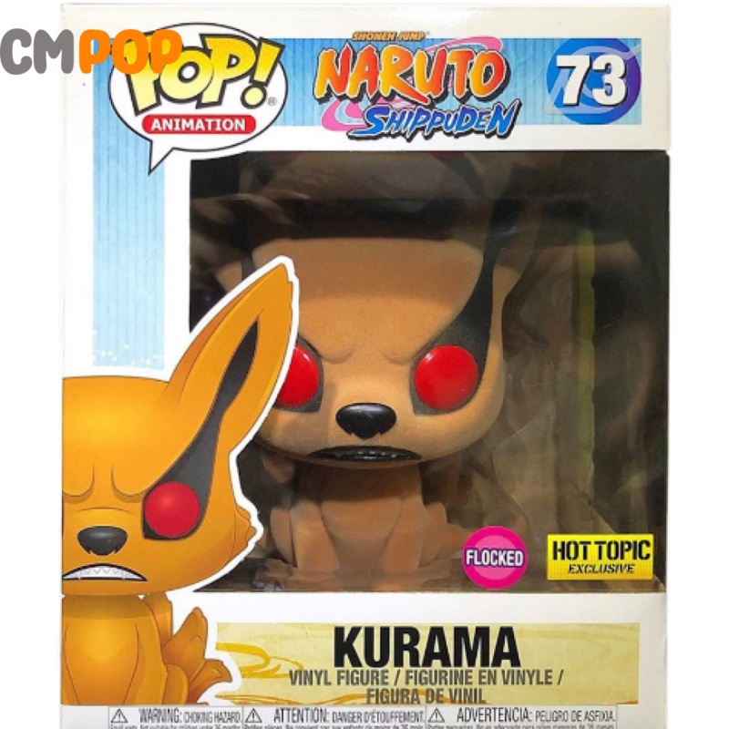 Kurama - #73 - 6 " Funko Pop! - Naruto Shippuden - Flocked - Hot Topic Exclusive