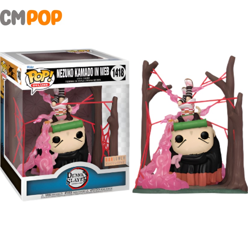 Nezuko Kamado In Web - #1418 - Funko Pop! - Demon Slayer - Box Lunch  Exclusive - Deluxe