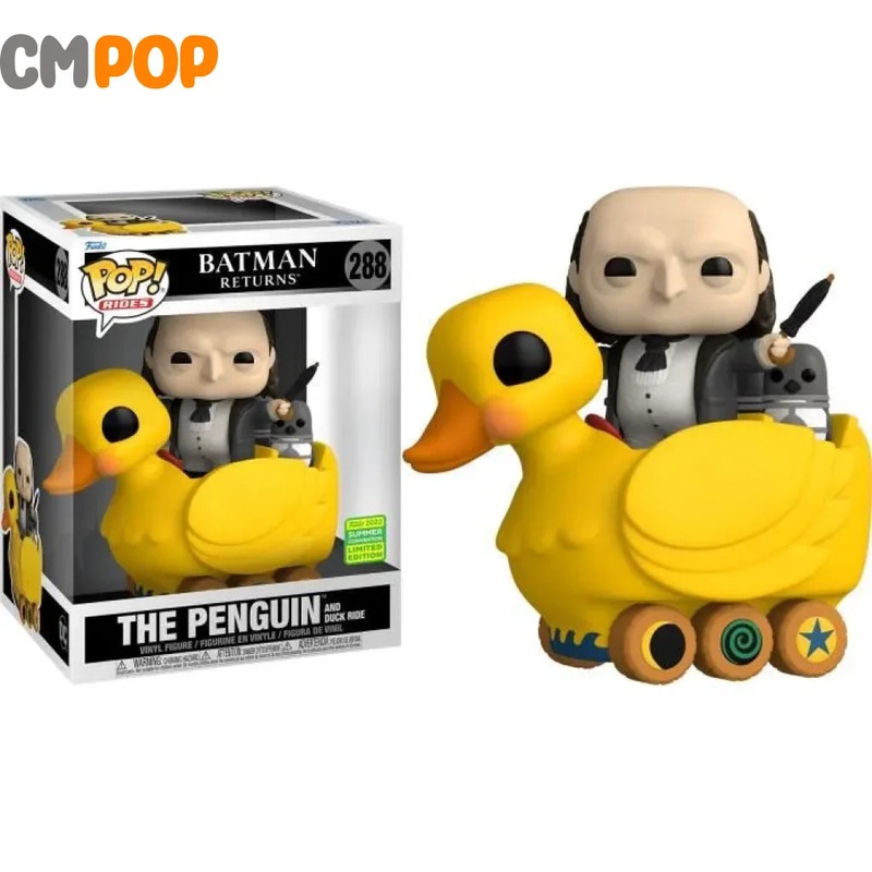 The Penguin And Duck Ride - #288 - Funko Pop! - Heroes - Batman Returns - Rides - 2022 Summer Con Limited Edition