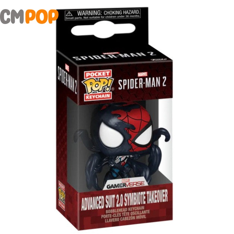 Advance Suit 2.0 Symbiote Takeover  - Funko Pop! - Spiderman 2 - Keychain