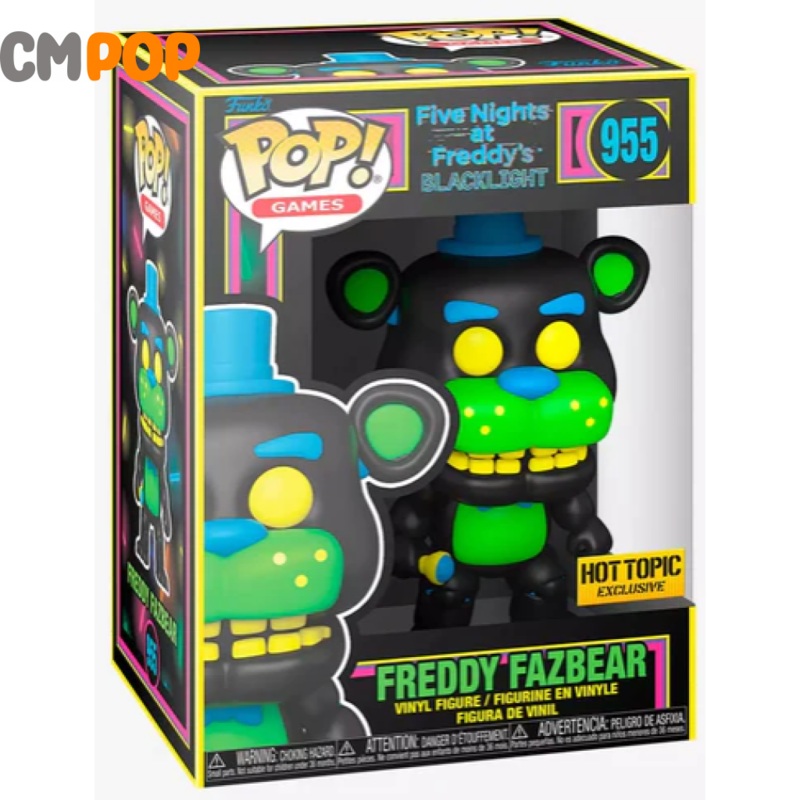 Freddy Fazbear Blacklight - #955 - Funko Pop! - Five Nights At Freddys - Hot Topic Exclusive