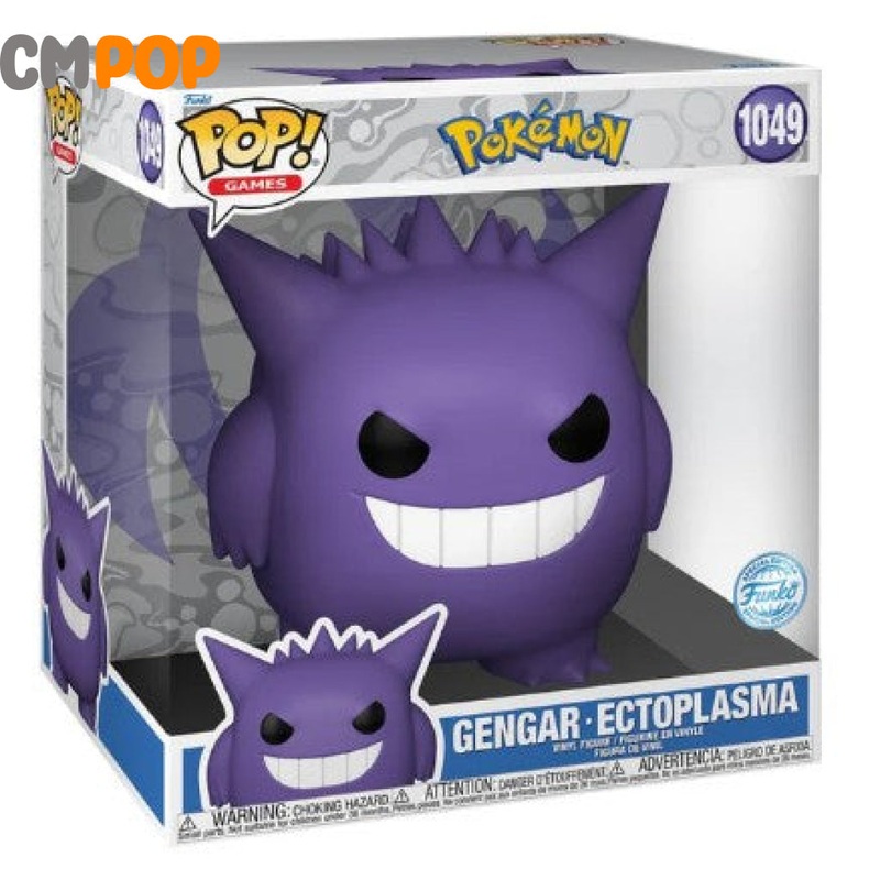Gengar - Ectoplasma - #1049  - Funko Pop! - Jumbo - Games - Pokmon