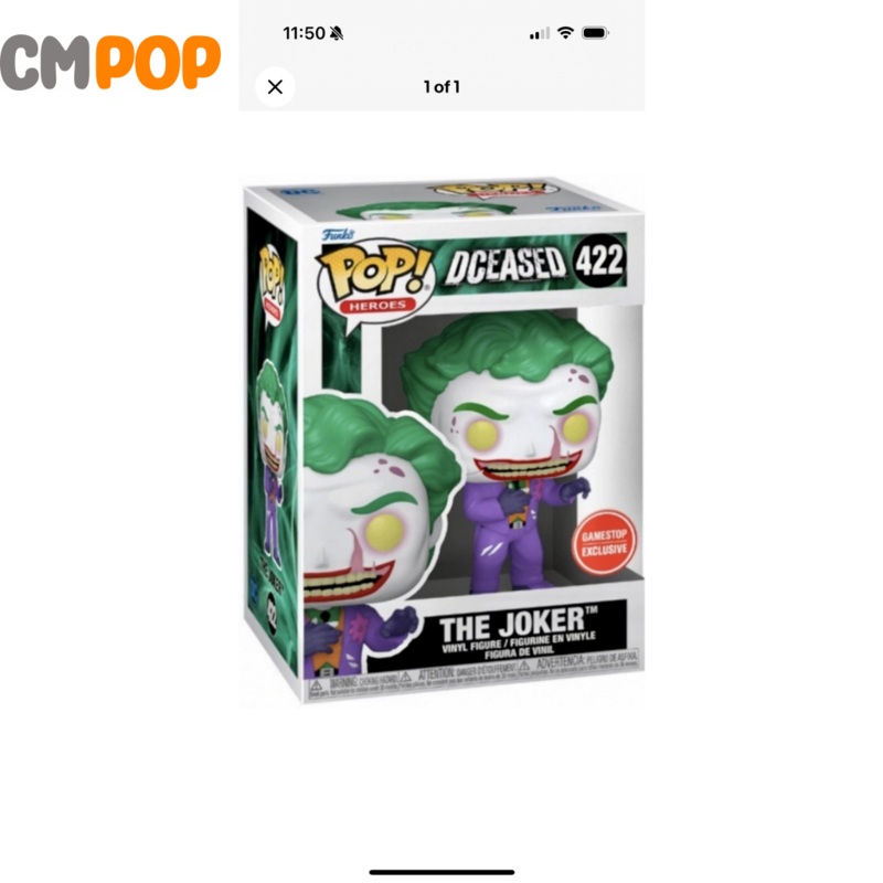 The Joker  - #422 - Funko Pop! - Heros  - Dceased - GameStop Exclusive