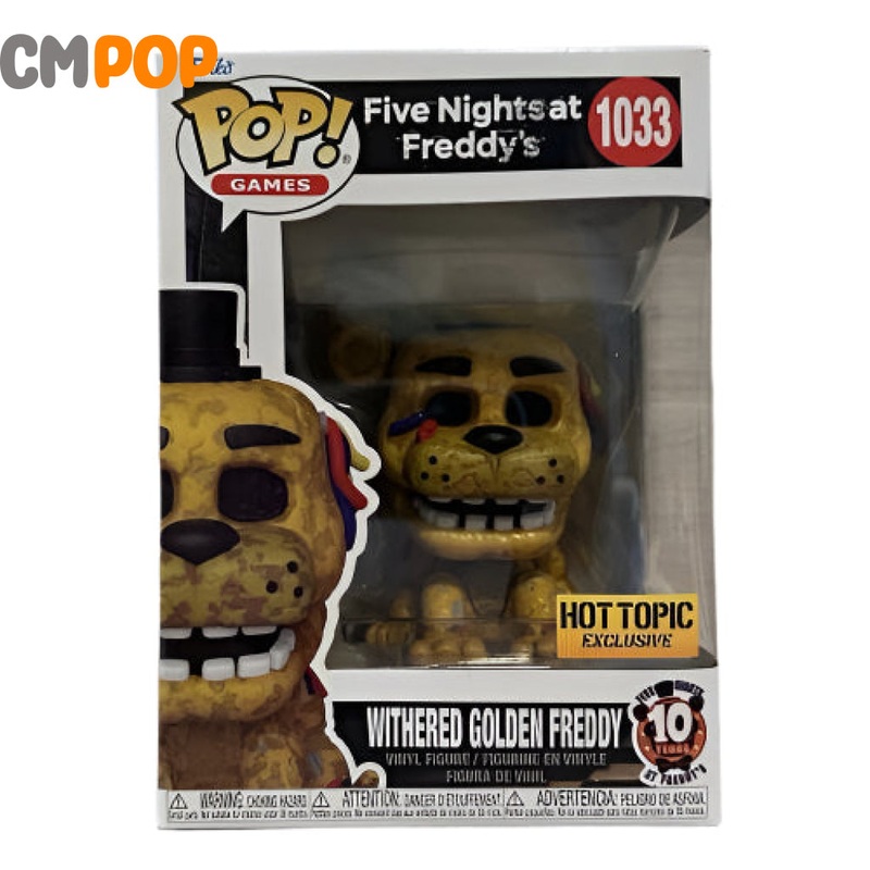 Witherd Golden Freddy - #1033 - Funko Pop! - Five Nights at Freddy's - Games - Hot Topic Exclusive
