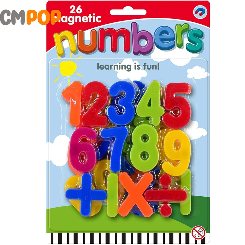 26 Piece Magnetic Numbers - Perfect for Educational Toys, Fridge Magnets and Maths