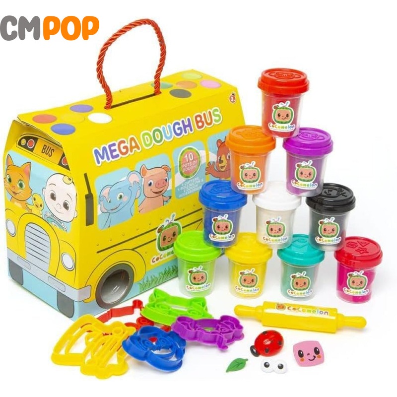 Cocomelon: Kiddy Dough - Sculpt and Mold Dough 10-Piece Set